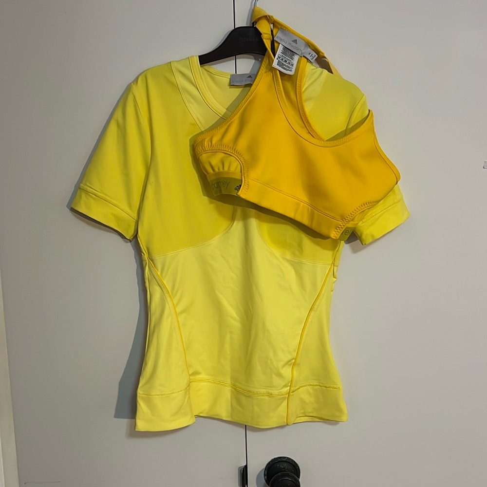 Stella McCarthy and Adidas Collab Sports Bra and Top Set